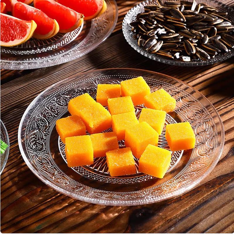 SIFAR 12-calowy Przezroczysty Szklany Zestaw 3 Talerzy na Owoce