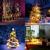 Solar-Powered Candy Cane Lights 1To5 8 Lighting Modes Outdoor Christmas Decoration for Lawn Yard Garden Xmas Tree Lights