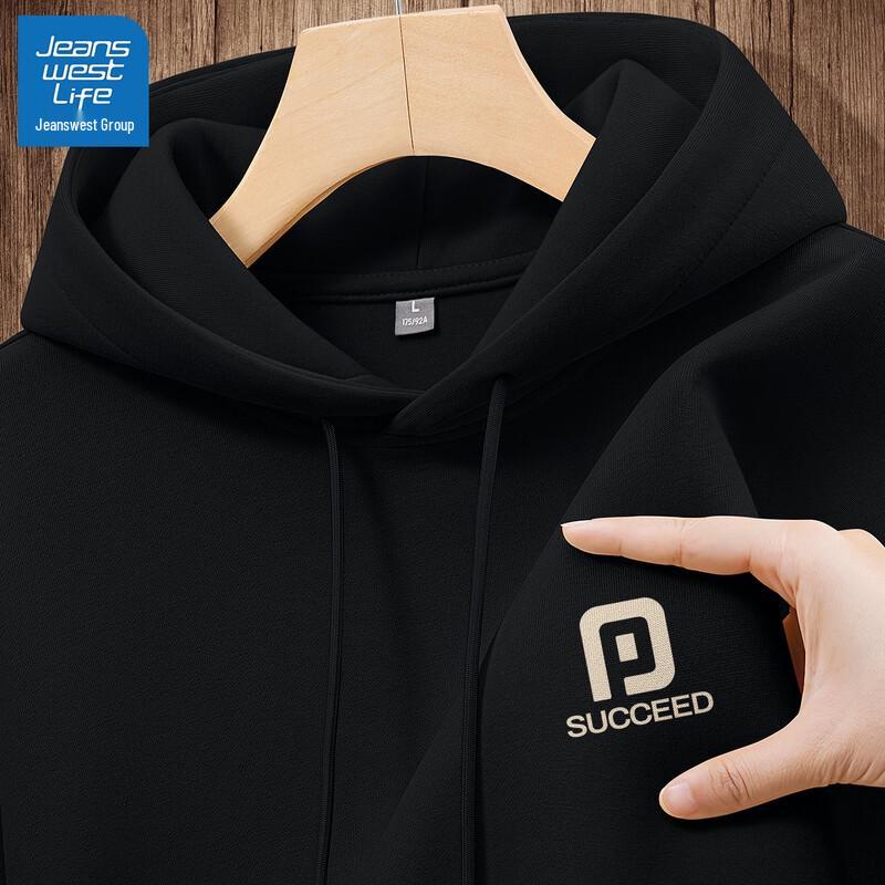 

JEANSWEST LIFE Men s Loose Hooded Sweatshirt L