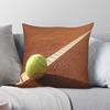 Tennis Ball Square Pillowcase Polyester Linen Velvet Pattern Zip Decorative Pillow Case Home