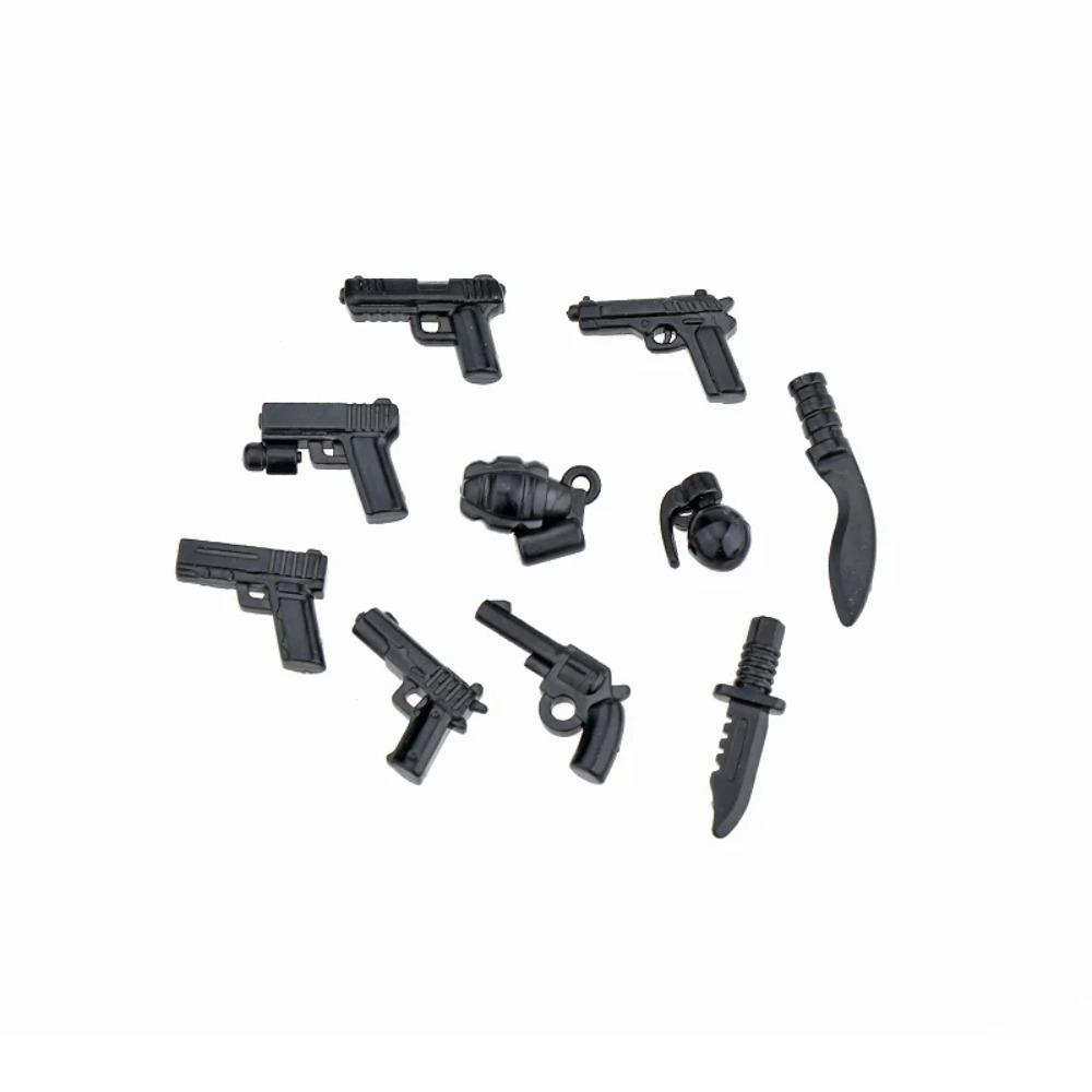 25/50/100/200Pcs Military SWAT Gun Cannon Building Blocks Weapon Army Police MOC Figure DIY Accessories Model Bricks DIY Toys