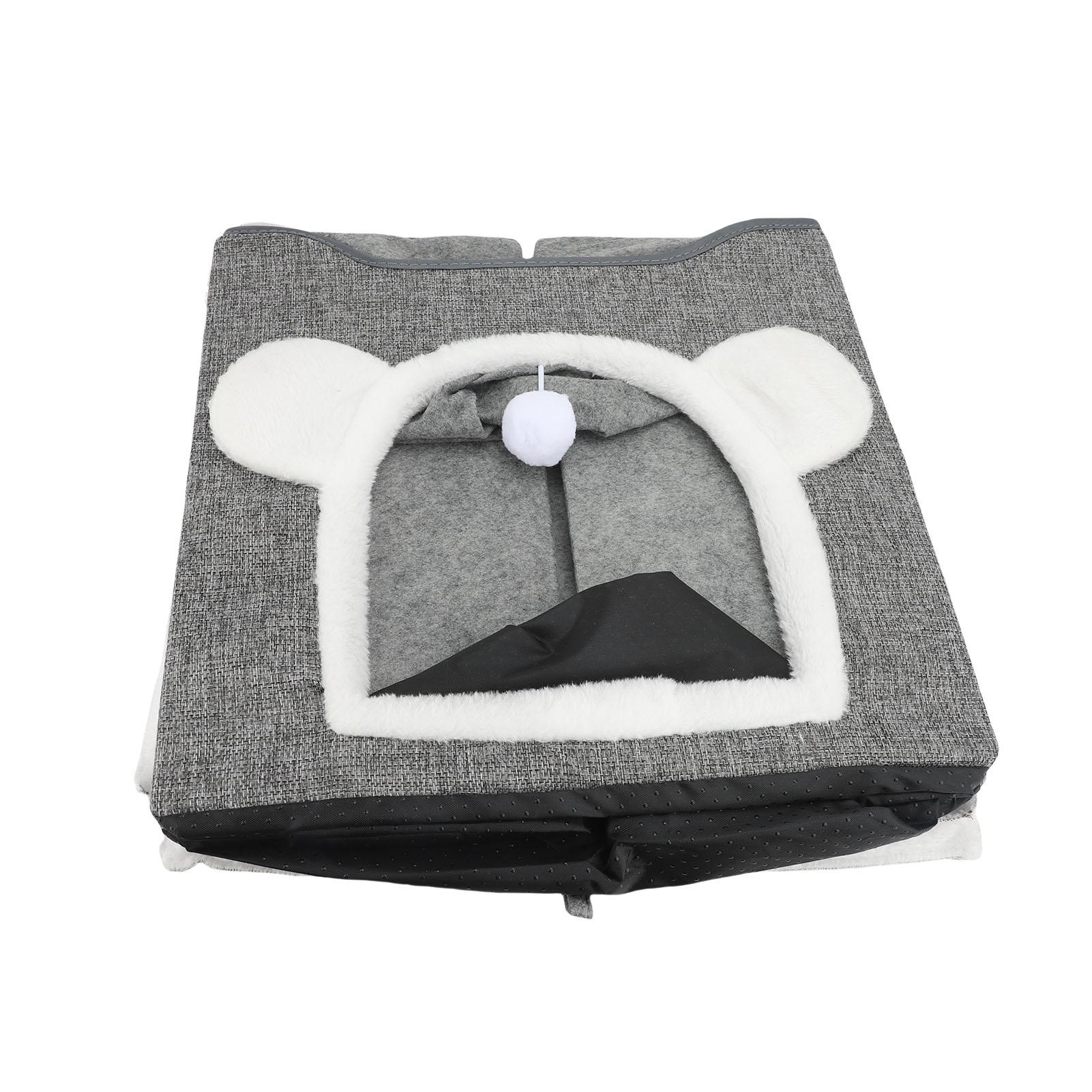 Foldable Pet House 20KG Bearing Capacity Scratch Proof Relaxing Comfortable Cat Bed Cave for Indoor Cats