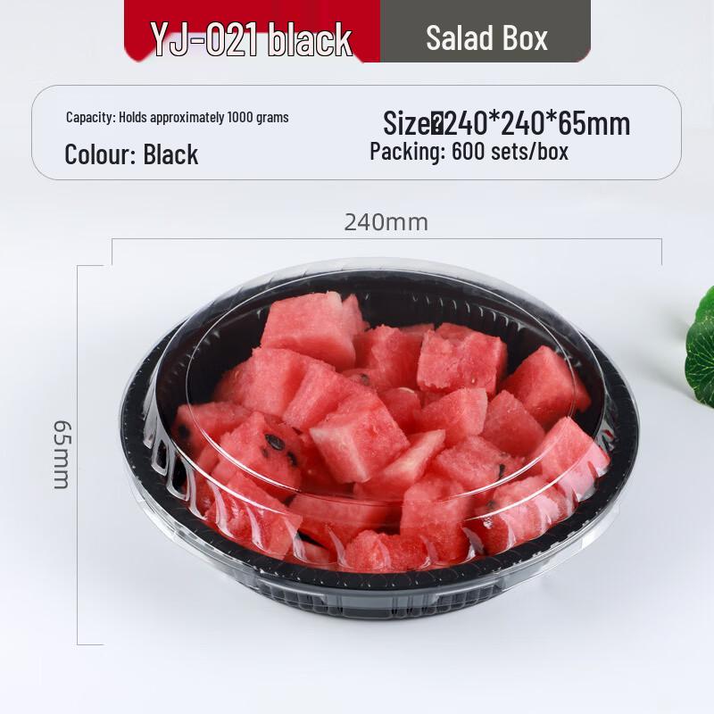 Disposable Round Fruit Container with Lid