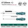 Durable One-Piece Magnetic Torx & Phillips Screwdriver and Pry Bar: High Hardness, Hammer-Ready Flat-Head Design