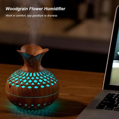 Wood Grain Humidifier Aroma Diffuser Atomizer USB Household Humidifier Hydrating Instrument Desktop Humidifier