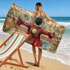 One Piece Print Beach Towel, Large Soft Quick Dry Towel for Beach Camping Swimming