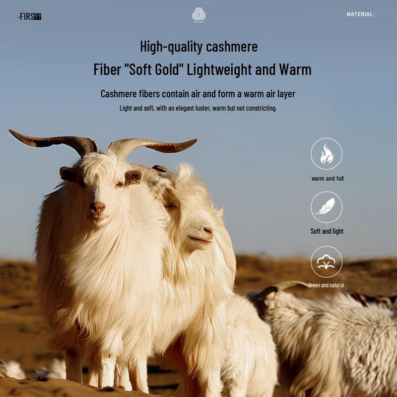 Shanshan Men's Thick Cashmere Blend Round Neck Pullover Sweater