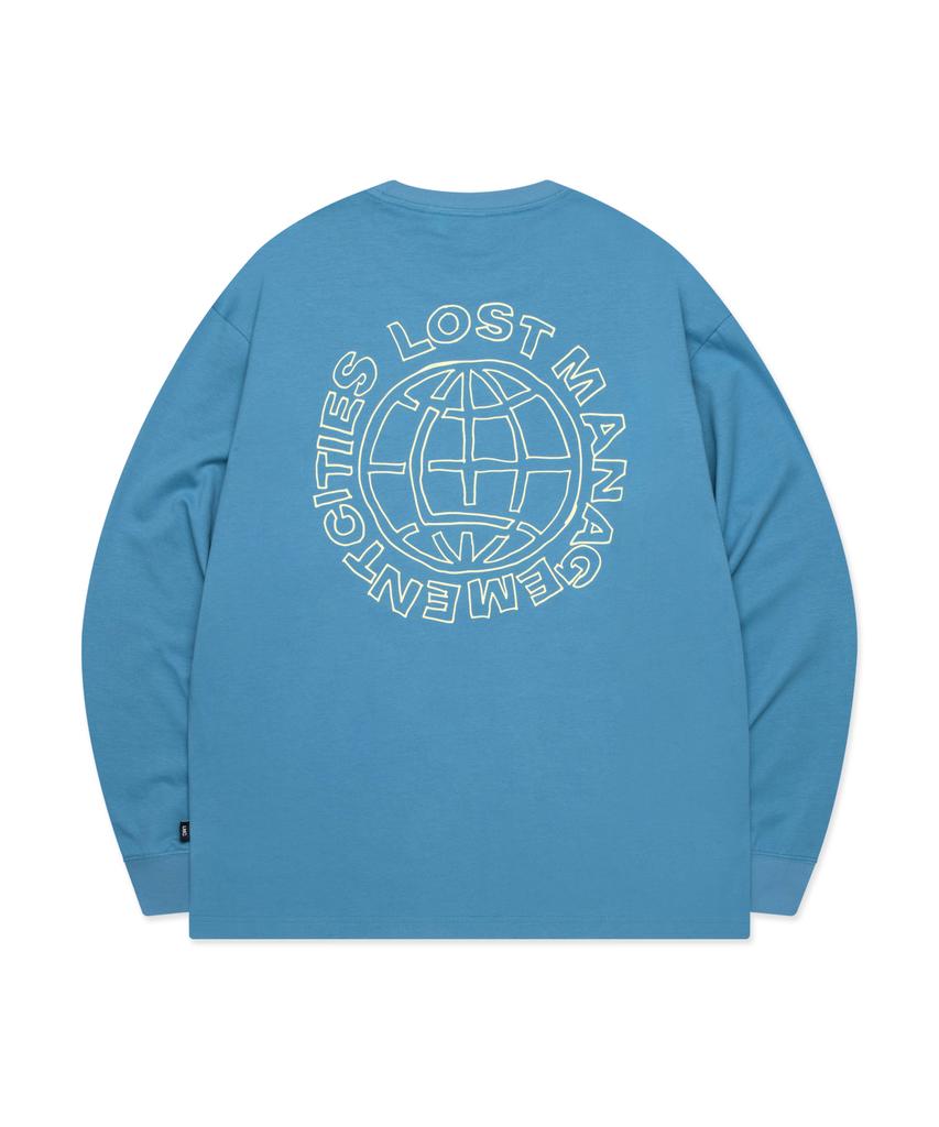 LMC Doodle Globe Long Slv Tee Mint