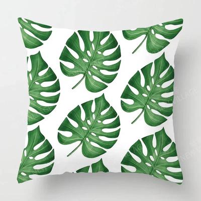 Nordic Fall Home Decor Autumn Throw Pillow Case Sofa Cushion Cover Modern _ _ Leaf Plant Green,(4)