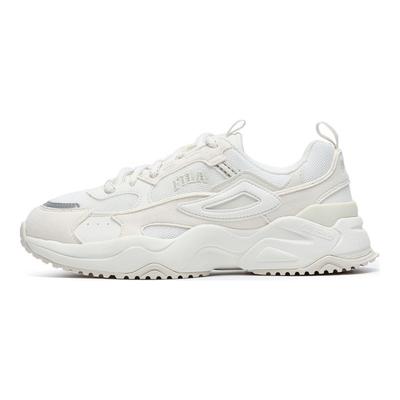 Rayflide Fabric Synthetic Leather Comfortable Colorful Low-Top Lifestyle Casual Shoes Women Sneaker Tofu-White F12W242121FMT