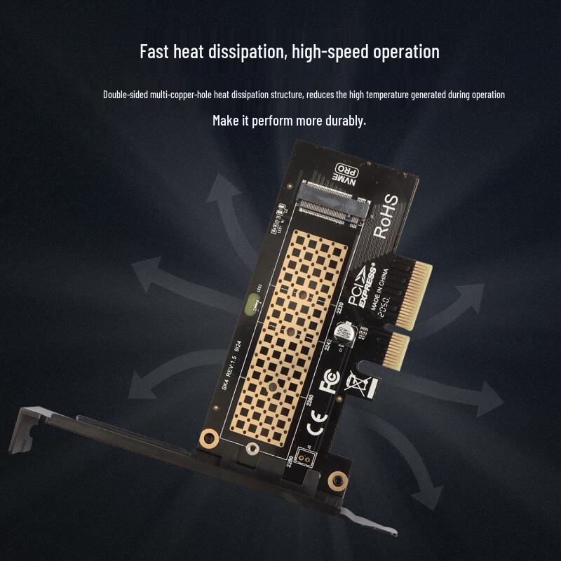 JEYI PCIe to M.2 NVMe SSD Adapter Card