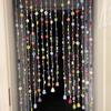 9pcs Colorful Flowers Artificial Flower Curtain Hanging Room Decorative Curtain  Bedroom Decoration
