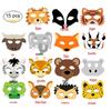 15-Piece Cartoon Animal Masks for Kids - Perfect for Birthdays, Children’s Day, or Kindergarten Parties