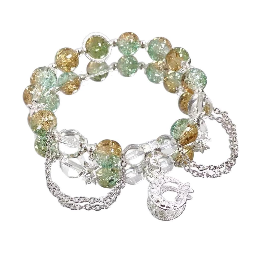 Set di Braccialetti da Donna di Alta Gamma Nove Pezzi con Design a Farfalla in Stile Cinese