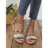 Summer New Large-sized Wedge Heel Sandals