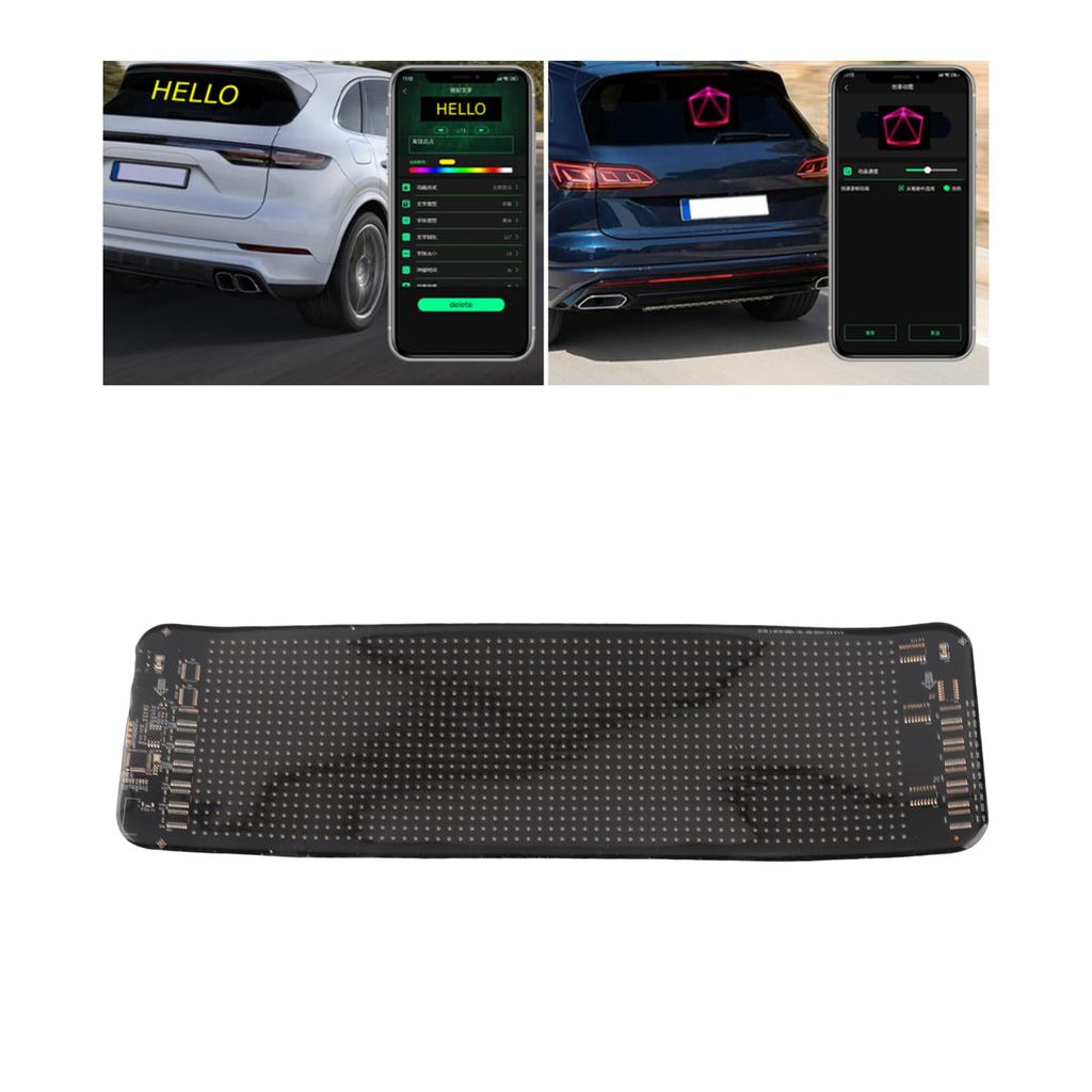 Programmable LED Sign 64X20 Dots   13.7X4 Inch Mobile APP Remote Control Scrolling LED Sign for Car Dealership