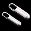 Key Ring Stainless Steel Travel Pill Case Medicine Pill Box Capsules Organizer Granule Storage Box