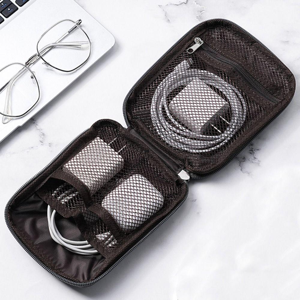 Zipper Digital Storage Bag Portable Mini Storage Pouch New Data Cable Organizer  Earphone