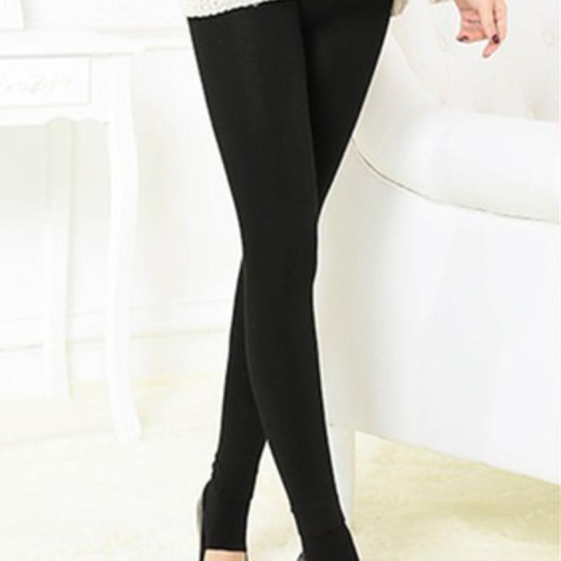 Autumn and Winter Women's Thickened Nine-point Brushed Leggings