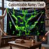 Coperta Decorativa a Tema con Testo Personalizzato Nome Personalizzato Morbida Accogliente per Casa Divano Letto