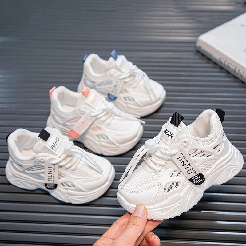 Spring New Style Fashionable Comfortable And Casual Soft-Soled Mesh Wear-Resistant Non-Slip And Breathable Sports Child Shoes