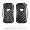 T-Carbon Carbon Fiber Car Key Case Cover Fit For Vw Volkswagen Mk5 Mk6 Floding Key Smart Start Protect Car Key Auto Parts