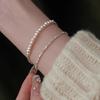 Silver Color Irregular Geometric Small Square Beaded Bracelet for Women Girl Simple Korean Jewelry Birthday Gift Dropshipping
