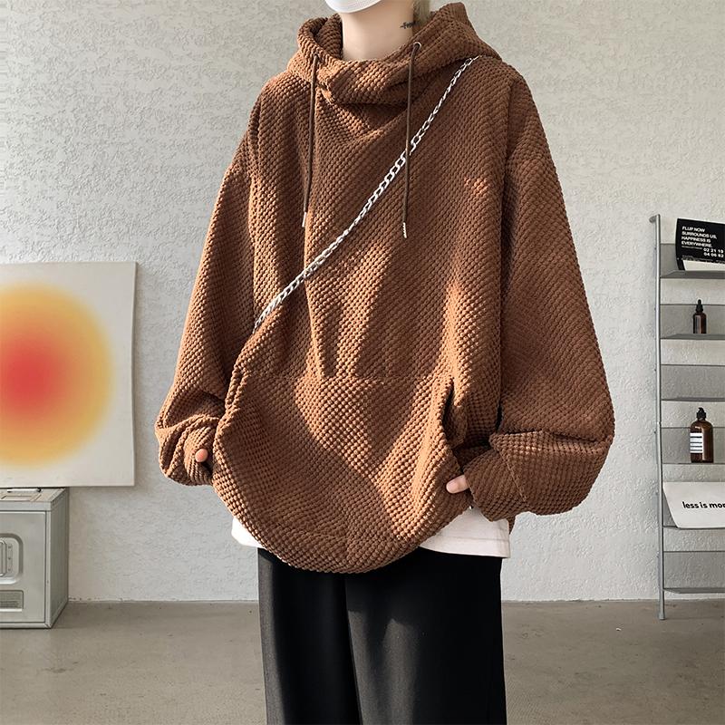 2025 Autumn Men Corduroy Hoodies Men Oversized Streetwear Pullovers Autumn Male Casual Loose Fit Trendy Hoodie Man Sweatshirt