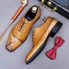 Fashion New Men's Handmade Genuine Leather Shoes Men's Shoes Italian Formal Shoes Oxford Laser Carved Business Party Shoes 37-46