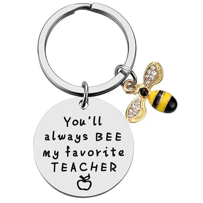 Hot Seller Little Bee Keychain Thank You Gift for Female Teacher, Teacher's Day