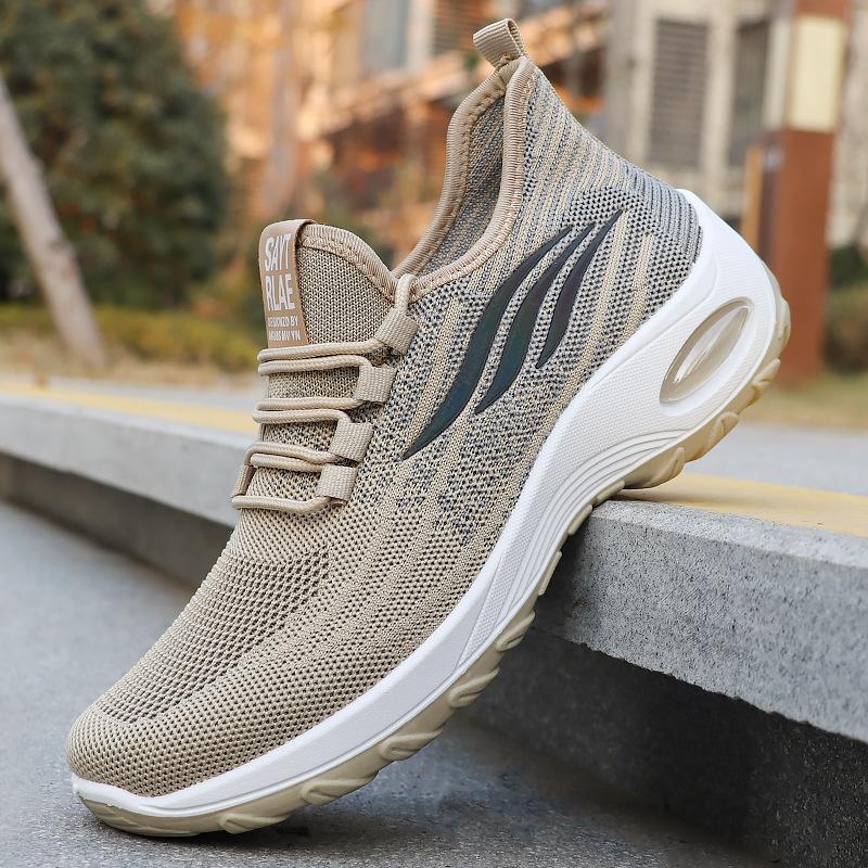 

Foreign trade flying woven men s shoes spring shoes wholesale men s casual shoes breathable mesh sports shoes men 40