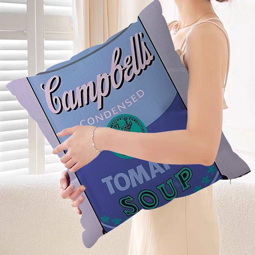 Andy Warhol Pop Art Tomato Soup Personalized Pillow Dust Cover Bedroom Kids Party Decoration Pillowcase Birthday Children Gift