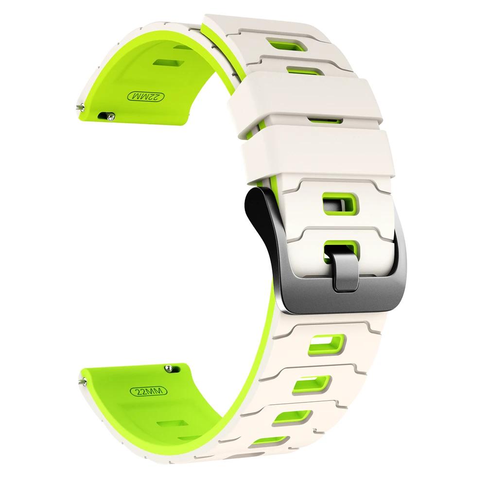 22mm Silicone Wrist Strap For Huami AMAZFIT BIP 6 5/GTR 2 2e 3pro 4 47mm Sports Bracelet For AMAZFIT BALANCE 2 Replace Watchband