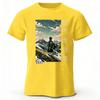Demon Slayer Mount Fuji Printed Pure Cotton T-shirt Men/women Fashion Casual Loose Plus-size Short Sleeves Top
