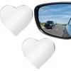 Heart Blind Spot Mirrors 2 Pack, Adjustable Wide Angle Car Side | Convex Rear View Mirror for Cars, SUVs & Trucks. Eliminates Blind Spots, Enhances