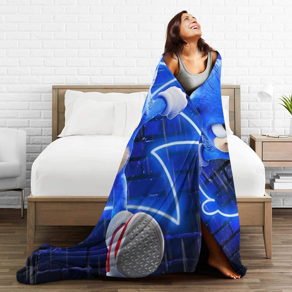 Sonices Movie Throw Blanket for Couch Video Game Fuzzy Soft Plush Blanket 50x60 Inch Multi-size Bedspread for All Seasons