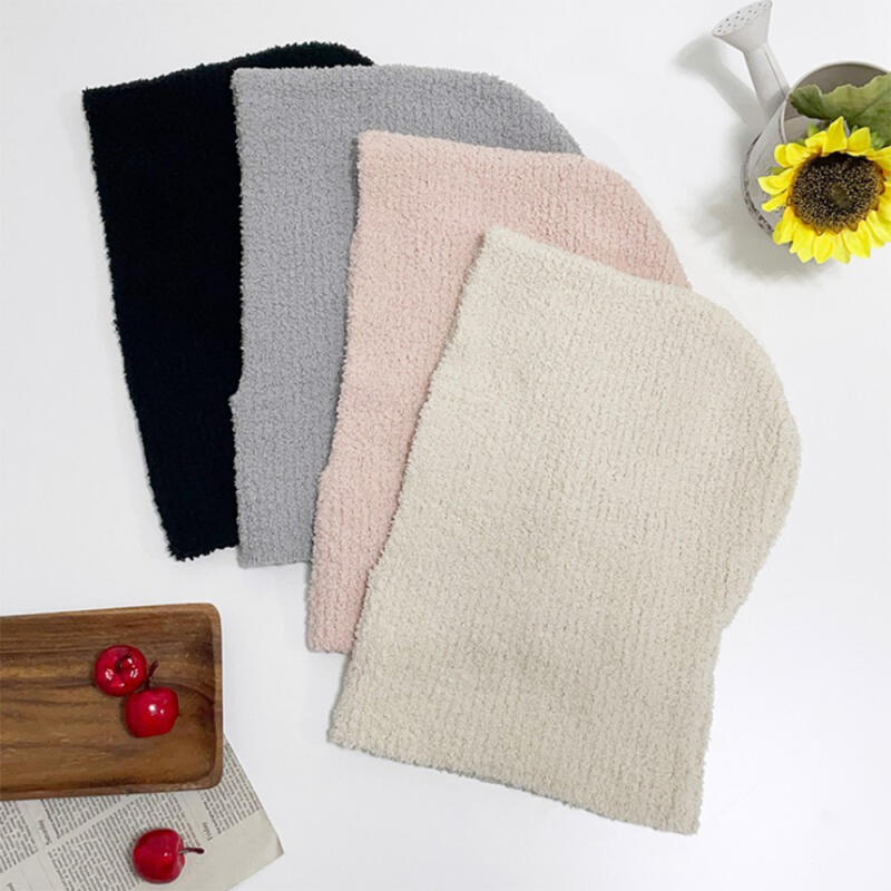 Women s Fleece Neck Warmer Balaclava Hat C6570_Black