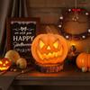 Halloween Pumpkin Lights Plastic Jack O Lantern Table Decor For Home Party Style A