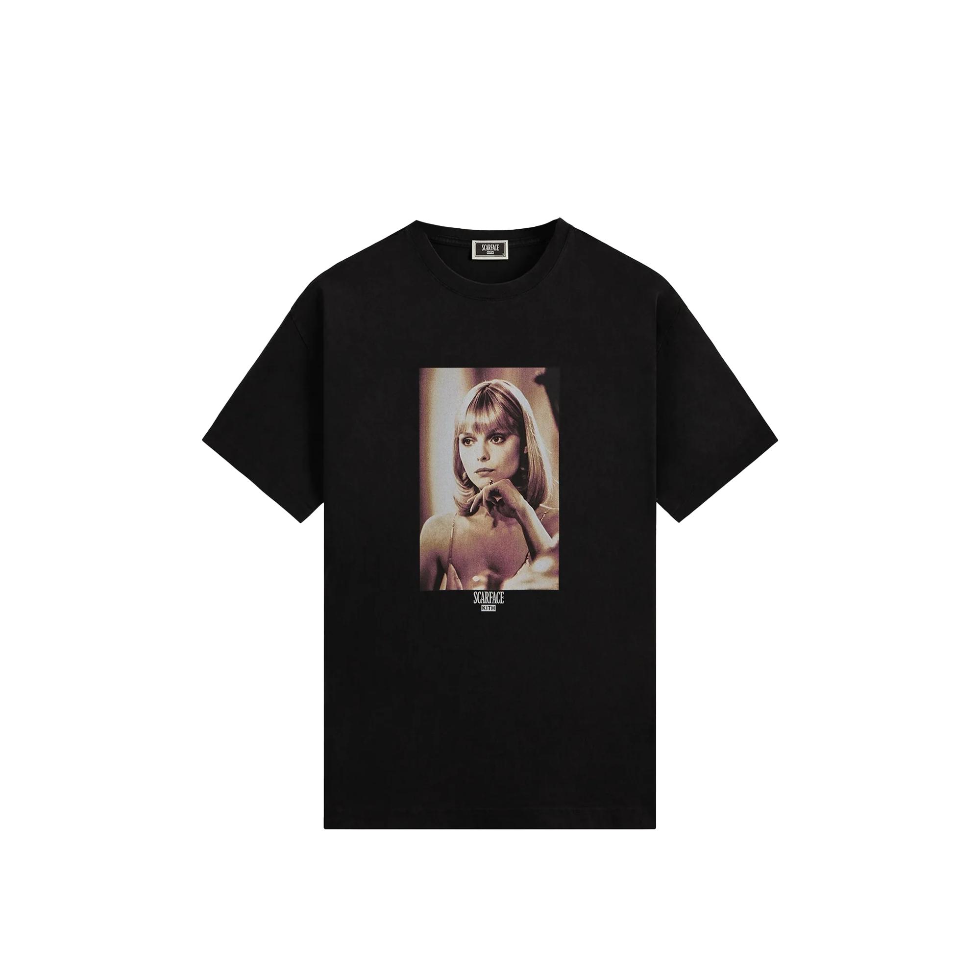 

Kith For Scarface Elvira Portrait Tee Black Men Tops KHM034179-001 M