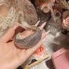 Punk Hollow Metal Ball Bead Bracelet for Women Exaggerated Hip Hop Half Circle Open Bangles Bracelet Charm Jewelry Accessories