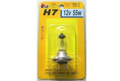 M&H Matsushima Halogen Bulb 12V55W Clear H7 155 Light