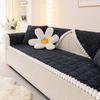 1Pcs Solid Color Thickened Sofa Mat Comfortable Soft Living Room Couch Cushion Modern Anti Slip Furniture Cover Home Decoration