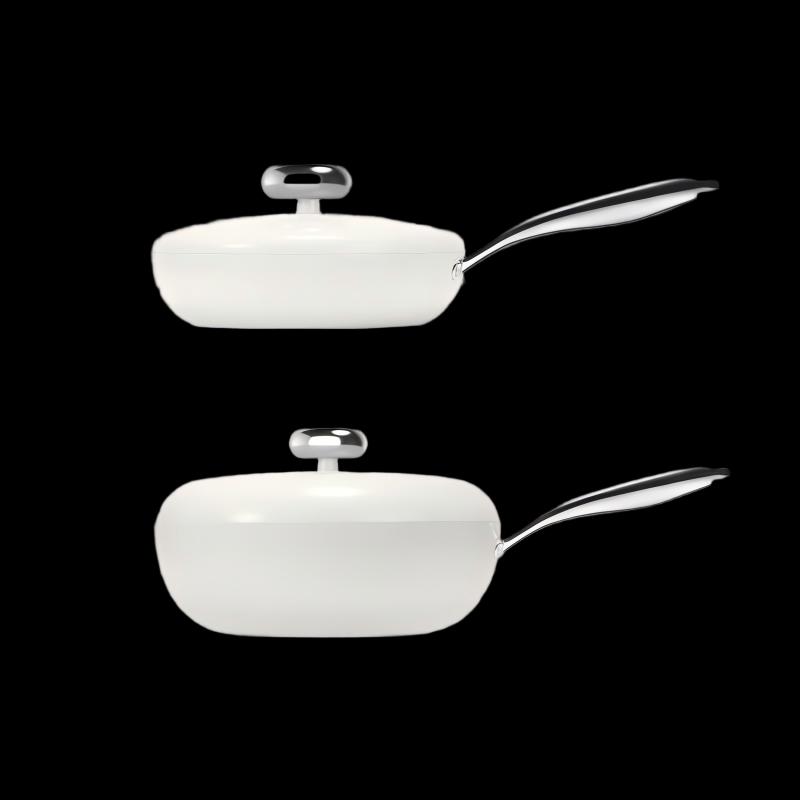 Wenlun Mountain Pebble Non-stick Wok & Fry Pan Set