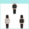 Vintage Korean Style Womens Quartz Watch With Leather Strap For Casual Fashion