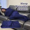 Saco de Dormir com Capuz Manta Envolvente Vestível para Dormir Adultos Crianças Envoltório de Dormir Portátil Aconchegante com Máscara de Olhos para Casa Viagem Férias Hotel