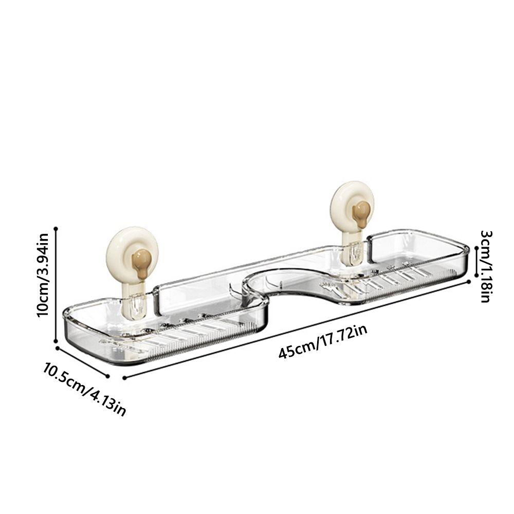 Odnímatelná polička s přísavkou na baterii Multifunkční úložný stojan na toaletní potřeby Pro koupelnu kuchyň