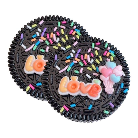 1/2Pcs Sandwich Cookie Squeeze Toy Stress Relief Biscuit Sensory Pinch Toy Kids Teens Adults Soft TPR Simulation Food Fidget Toy