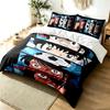 CAPTAIN TSUBASA Conjunto de Capa de Edredom de 3 Peças Conjunto de Roupa de Cama Simples Moderno Tecido Macio Resistente a Amassados Uso em Todas as Estações um presente perfeito