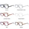 Korean square simple plastic reading glasses for men and women fashion trendy anti blue light Eyewear