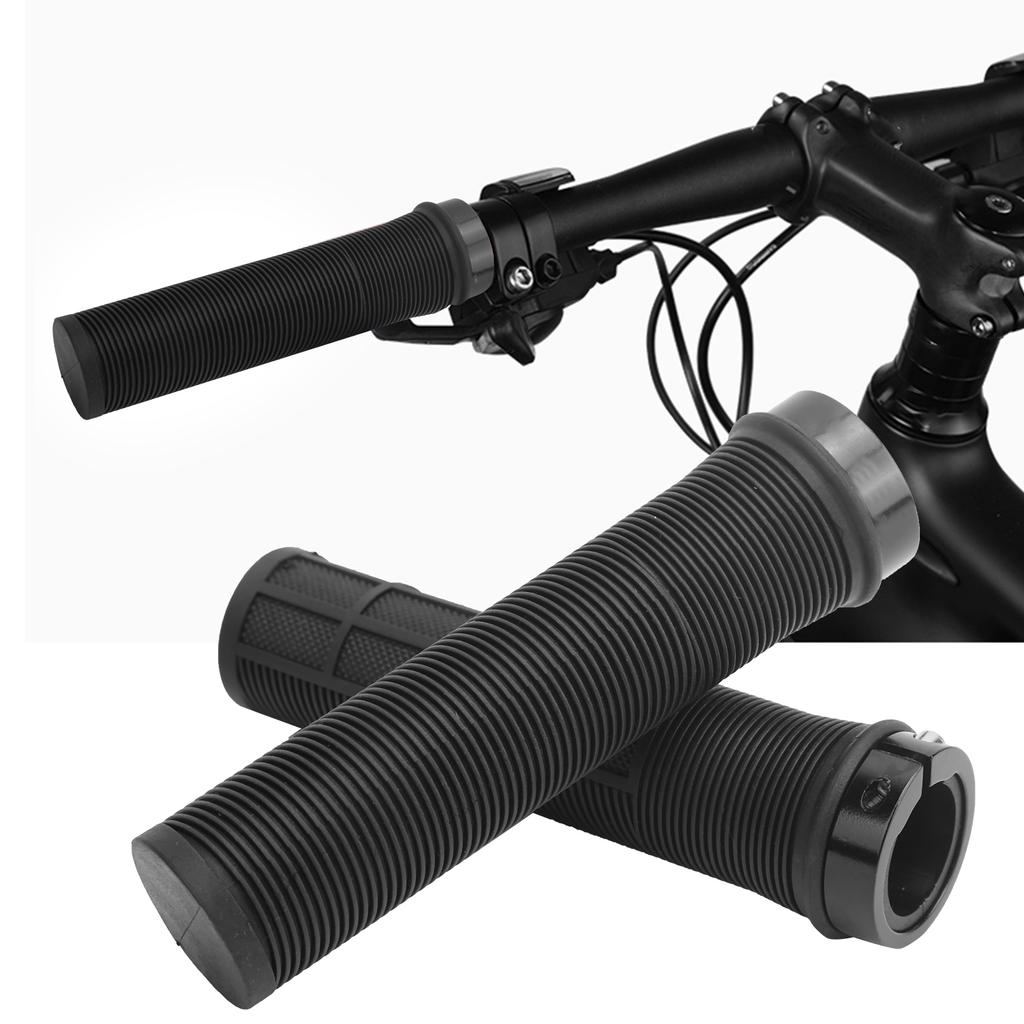 1Pair Mountain Bike Grips AntiSkid Single Lockon Handlebar Grips Riding Accessory